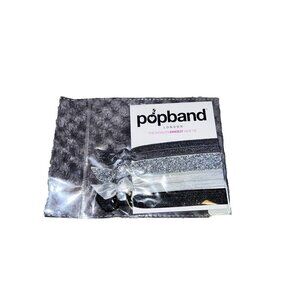 NEW Popband London Stretchy Hair Ties Pack of 4 Solid Metallic
